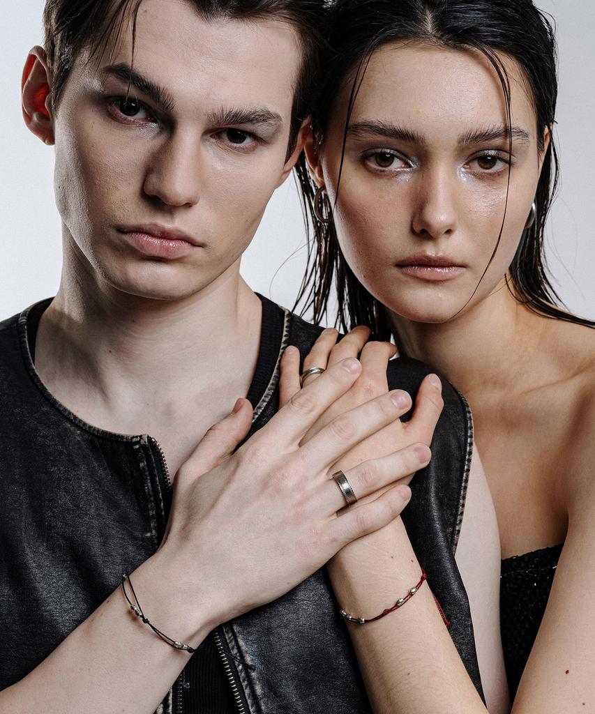 Scalettoblack Ram002 Plain Bond Couple Ring (Unisex)