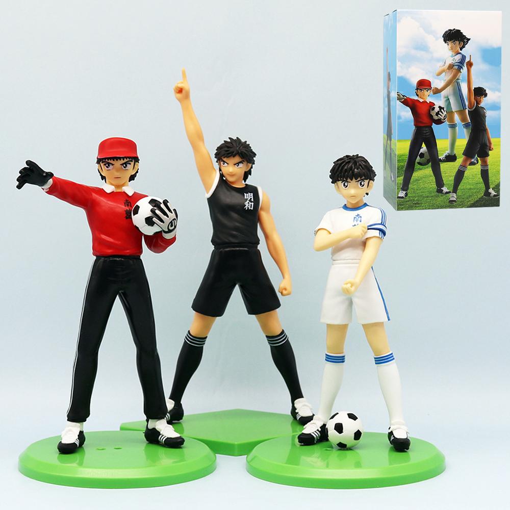 Captain Tsubasa Anime Figure Ozora Tsubasa Action 18cm PVC Hyuuga Kojirou/Wakabayashi Genzou Figurine Collection Model Toys
