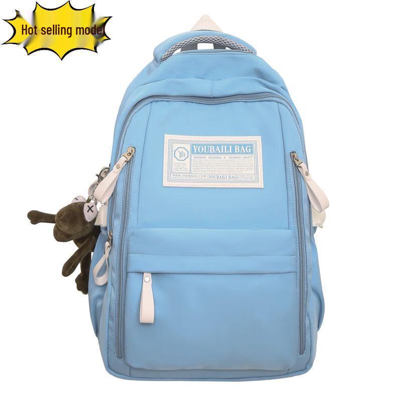 Ye Hanwei Trendy Large Capacity Unisex Student Backpack One Size
