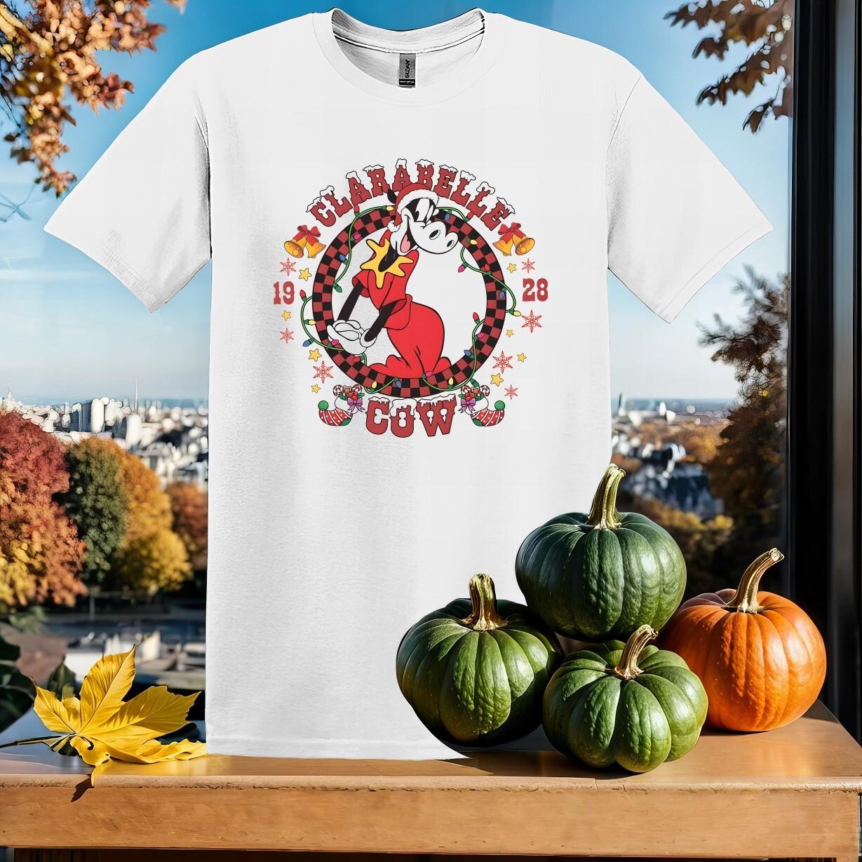 Santa Clarabelle Cow 1928 T-Shirt Mens Womens Tees Top Hoodie Men Women Unisex Tshirt SX333 3XL