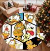 Garfield Pattern Round Rug, Indoor/Outdoor Mat, for Picnic, Gameroom, Bedroom, Office, Living Room, Home Decor Carpet, Birthday Gift