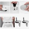 2pcs Universal Toilet Lid Hinges Fittings Quick Release Cover Hinge Screw 2pcs Universal Toilet Lid Hinges Fittings Quick Releas