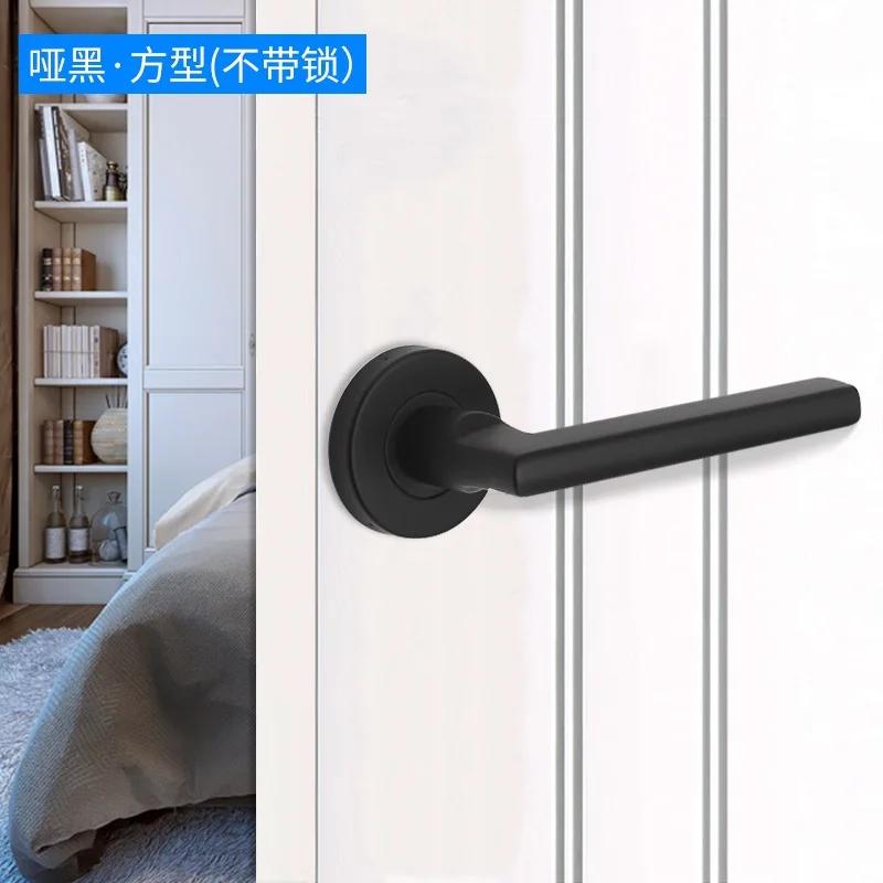 One Side Door Handles for Interior Doors Outside Black Door Handle Black Golden Silver Door Pulls Without Lock