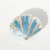 Scatola Portagioie a Forma di Conchiglia Blu Regalo Festa della Mamma Lega Scatola Portaoggetti Smalto Conchiglia Marina Scatolina