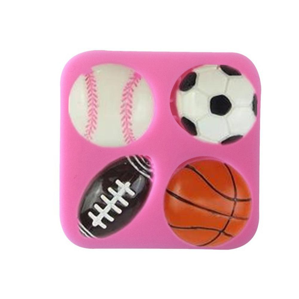Bakeware Basketball Candle Rugby Fondant Chocolate Making Fondant Mold Baking Tool Cake Decoration