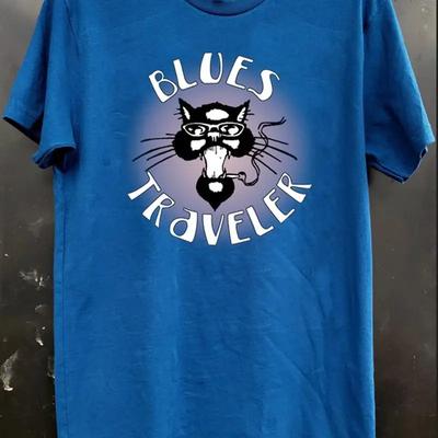 Blues Traveler Concerts Live Blue T Shirt Full Size Fan Am831