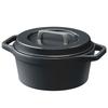 For Birthday Fluororesin Coated Waterless Cooking IH and Gas Stove 20cm Preserves Texture and Easy To Charcoal Gray [Perfect Gifts] Pot,