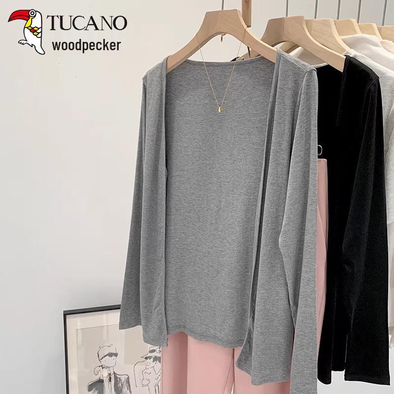 Woodpecker Damen Koreanischer Stil Dünner Strick-Cardigan