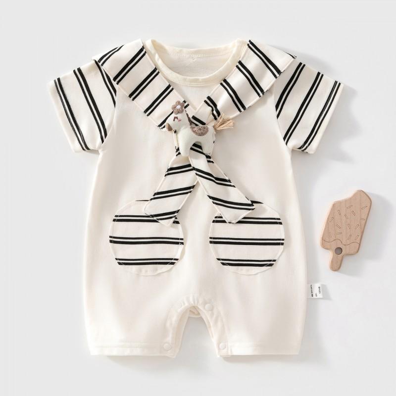 Baby Cotton Short Sleeve Romper Cartoon Onesie Pajamas Newborn