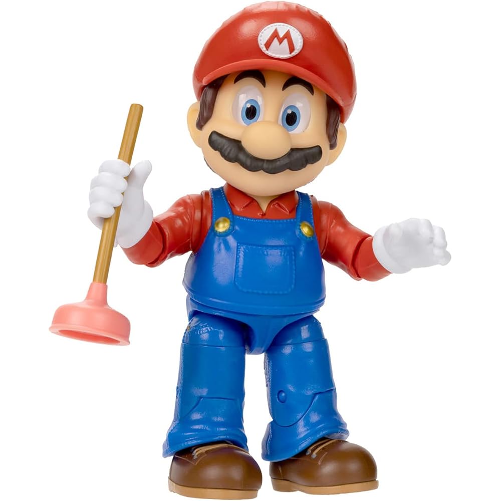 San-ei Trading Super Mario Brothers Movie Action Figure Mario 9x5x12.5cm Collectible Toy TSM-01