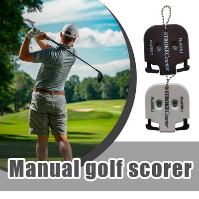 Mini Handy Golf Shot Count Stroke Putt Score Counter Two Digits Scoring Keeper With Key Chain Golf Accessorie Golf Training Aids