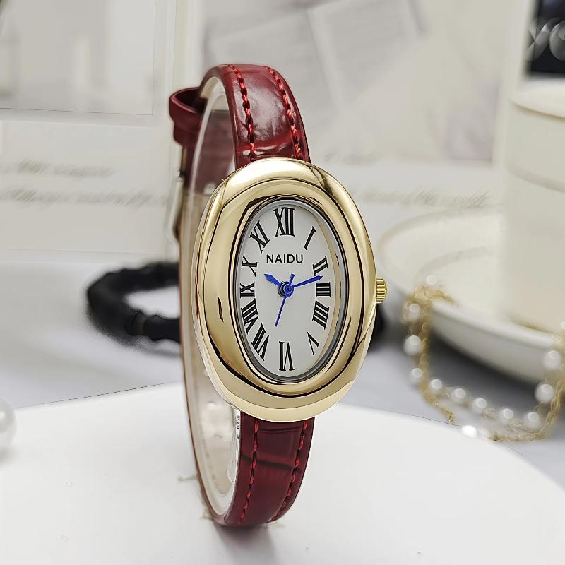 Top Brand Women Oval Dial Small Watch Fashion Adjustable Steel Strap Quartz Wristwatch Relogio Feminino Gifts Dropshipping