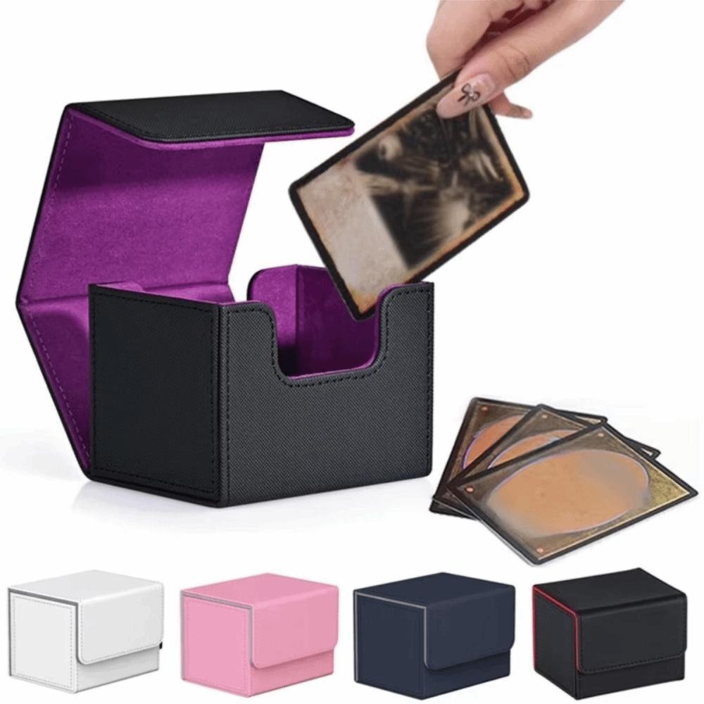 Flip Cover Trading Card Deck Box Magnetic Game Cards Storage Box Game Card Cases Collectible Cards
