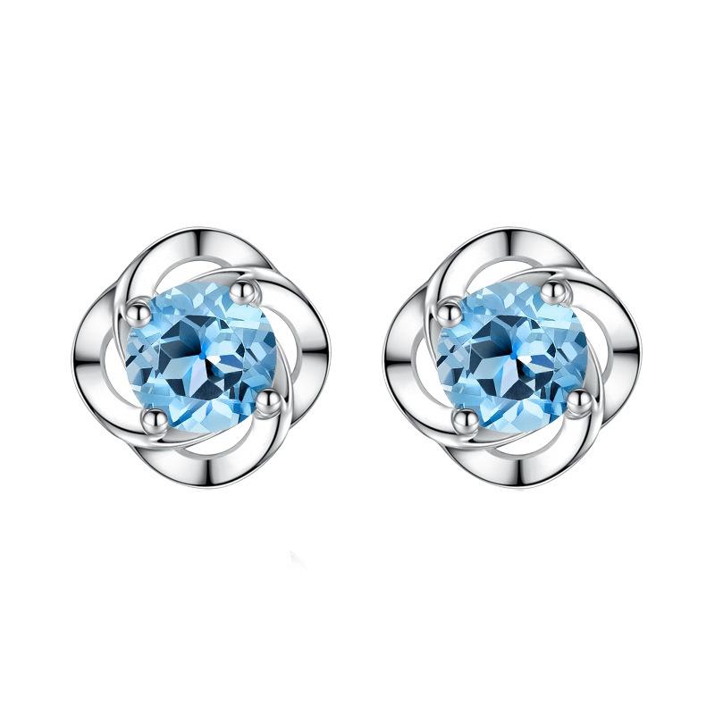 

Серьги-четырехлистный клевер на удачу для женщин, японских и корейских простых студентов, личности лесного департамента