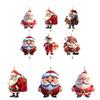 Christmas Themed Santa Claus Pattern Acrylic Pendant For Auto Interior Decor
