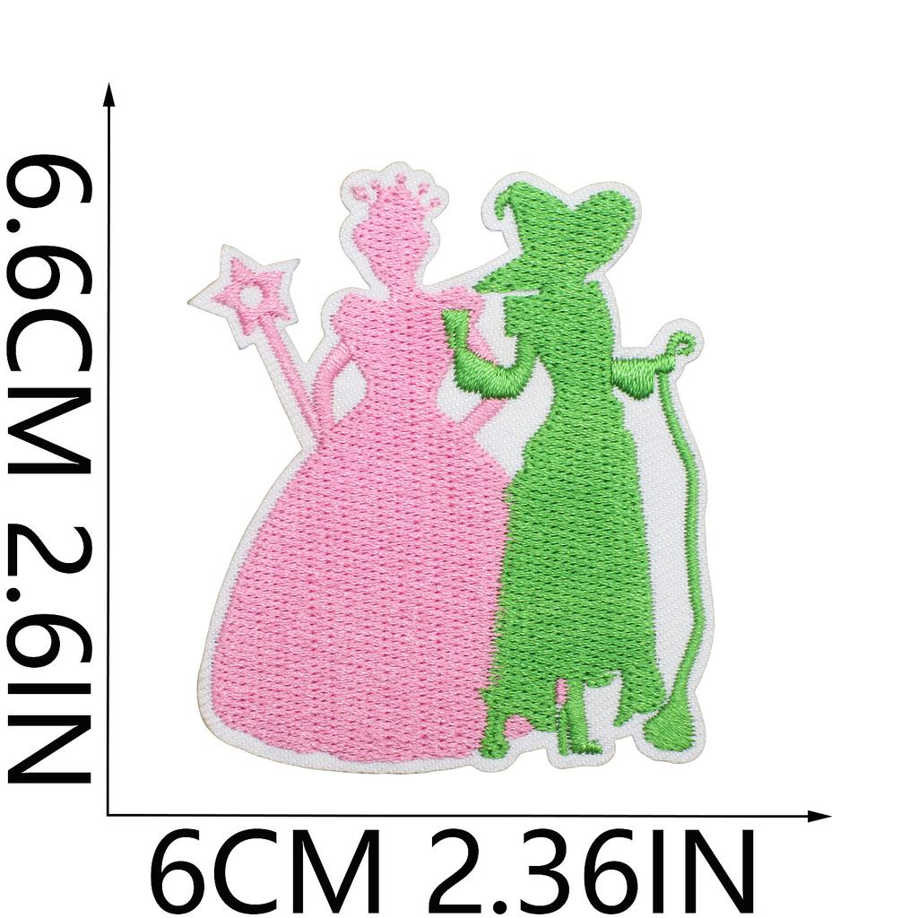Wizard And Witch Embroidery Cloth Sticker Clothes Decoration Magic Wand Patch Sticker Computer Embroidery Bow Chapter Boy