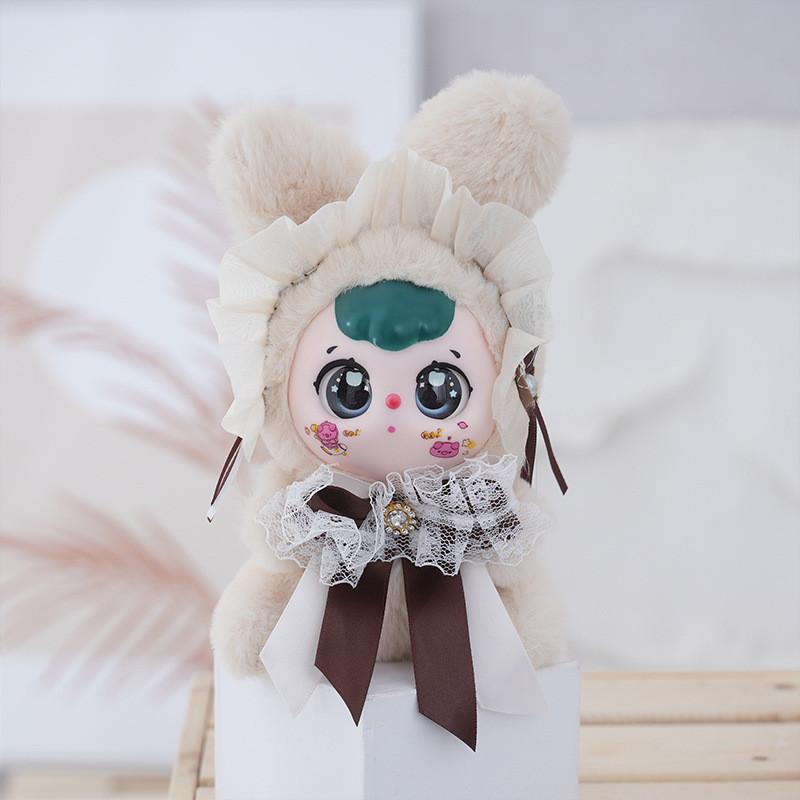 Plush Bunny Fairy Doll Keychain With Pp Cotton Fill For Gift And Bag Decor
