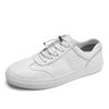 Pantofi sport pentru bărbați, pantofi sport din piele, cusute manual, albi, cu șireturi, pentru skateboard, tenis, încălțăminte, adidași, pantofi de pânză la modă