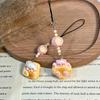 Xiaohongshu Bestseller: Cute Bear Pancake Toy Pendant and Phone Lanyard Keychain