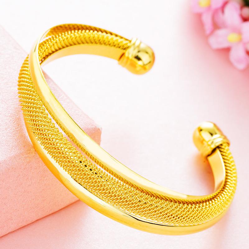 Mesh Open Bracelet Elegant, Minimalist, High-end, Light Luxury, Versatile Bracelet