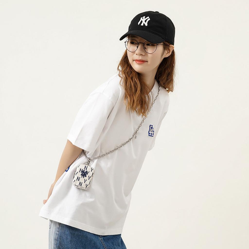 MLB Drop Shoulder Sleeve T-Shirt Unisex White 3ATSM8023-07WHS