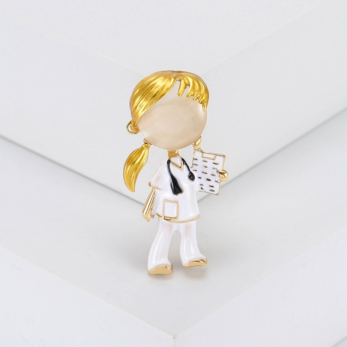 Эмалевая брошь стетоскоп доктор медсестра значки банкет вечеринка рюкзак подарки ювелирные изделия аксессуары