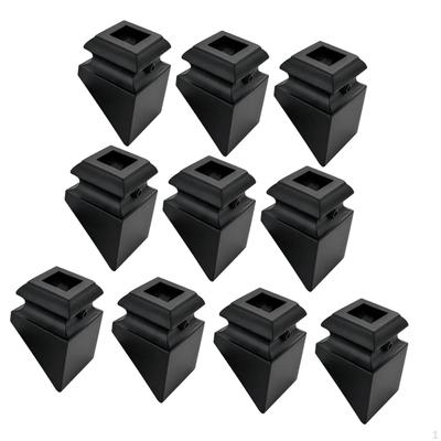 10x Iron Baluster Shoes 45 Degree Balusters Slant Stylish Indoor for 1/2 Inch Square