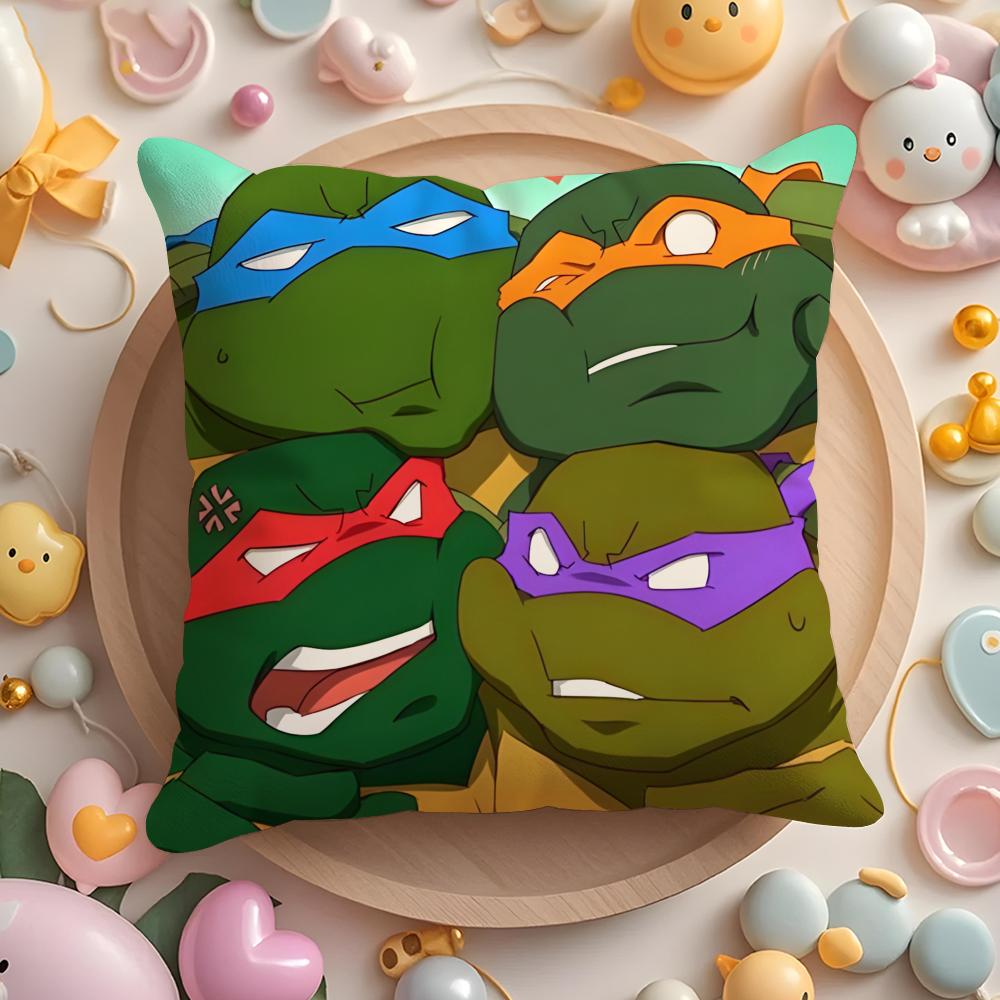 

Teenage Mutant N-Ninja Turtles Cushion Cover Home & Car Multi-Scene Pillow Cover - Reversible, Soft & Durable for Daily Use 30cmx30cm