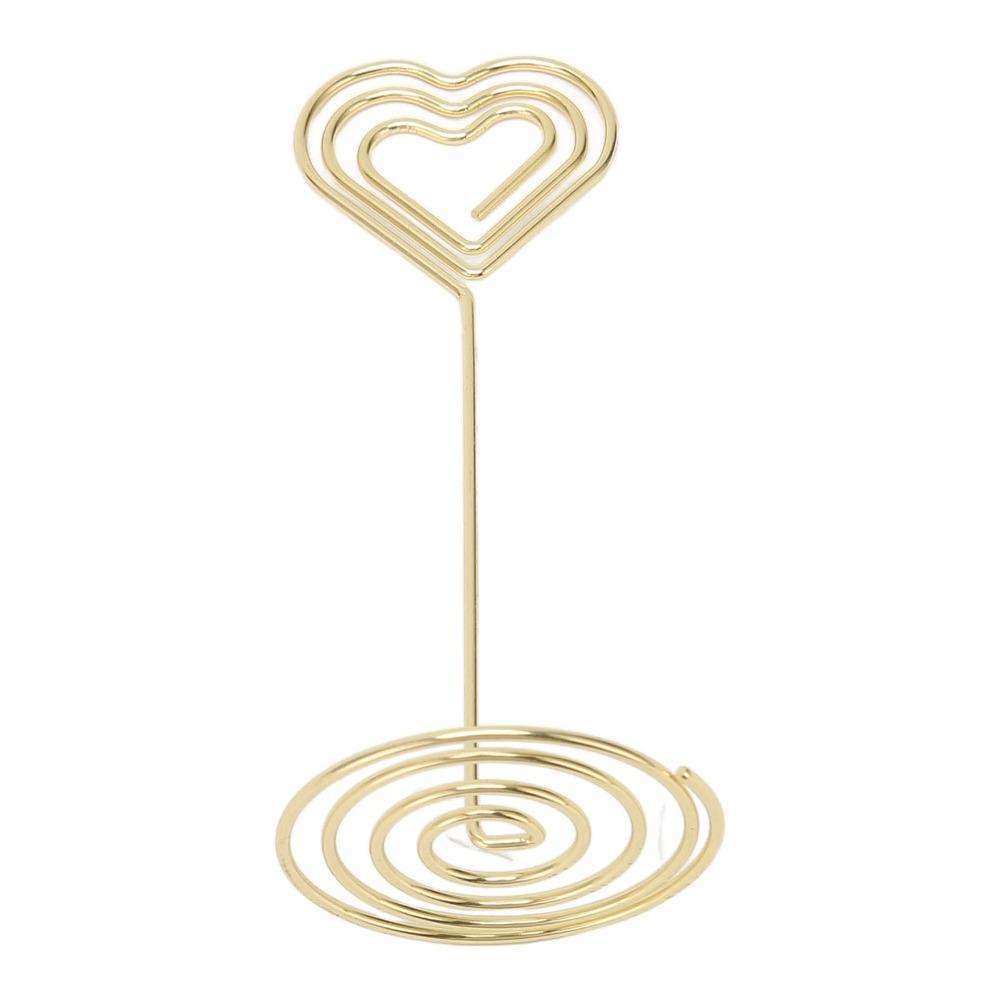 10Pcs Gold /Rose Gold Table Number Stands Heart Shape Name Card Holder  Wedding Party