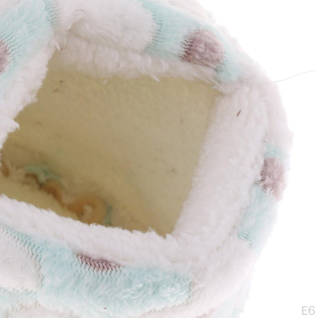Thickened Winter Hamster Mice House Cage Hanging Bed Hammock - Blue