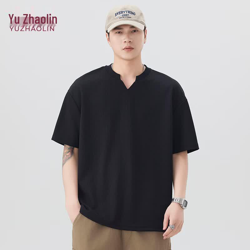 YUZHAOLIN Men s Premium V-Neck Short Sleeve T-Shirt XL