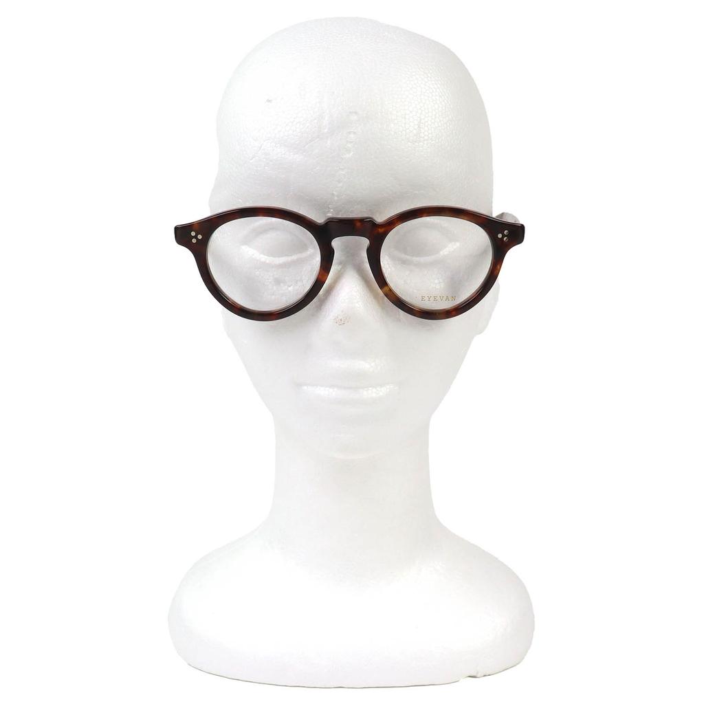 Excellent EYEVAN Glasses Conner TORT2 Tortoiseshell Pattern Boston Shape Brown Used