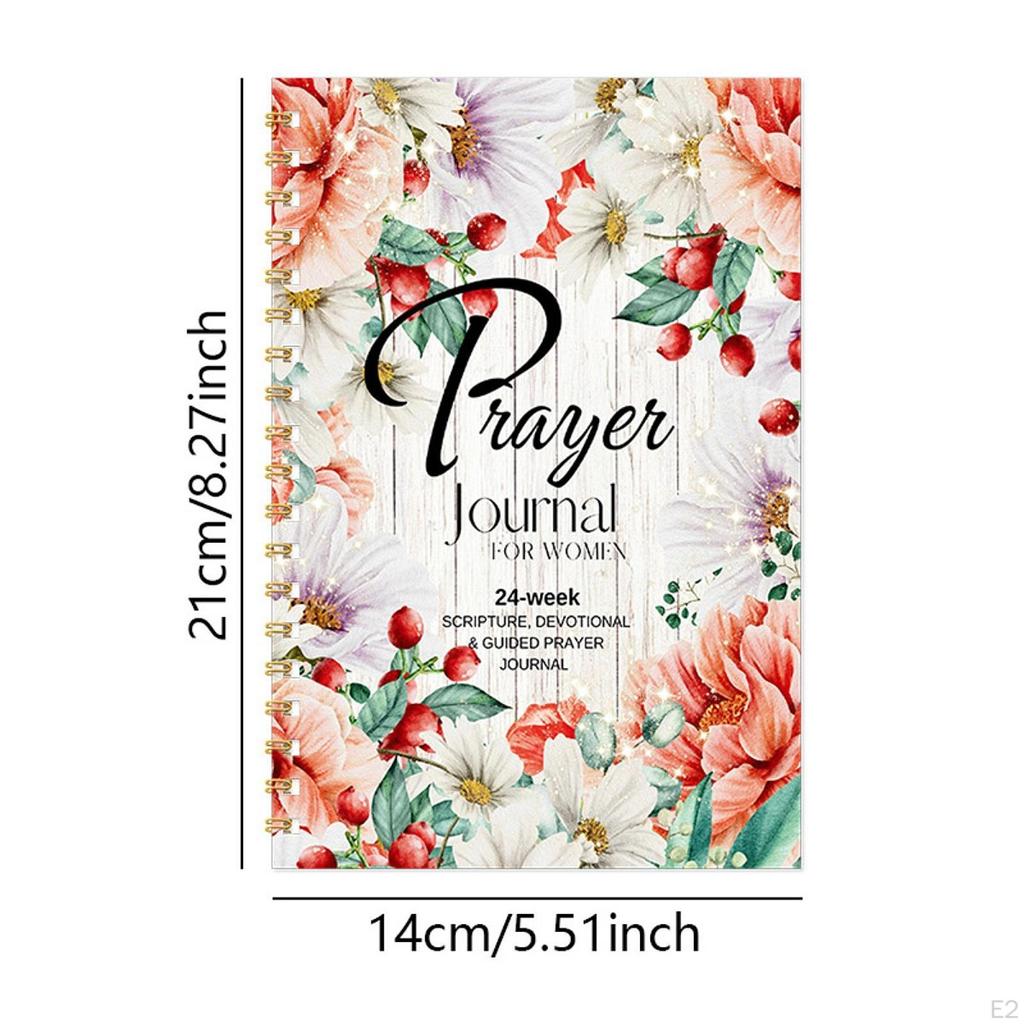 Prayer Journal for Women Bible Journaling Notebook Art Gifts 24 Week Scripture Premium