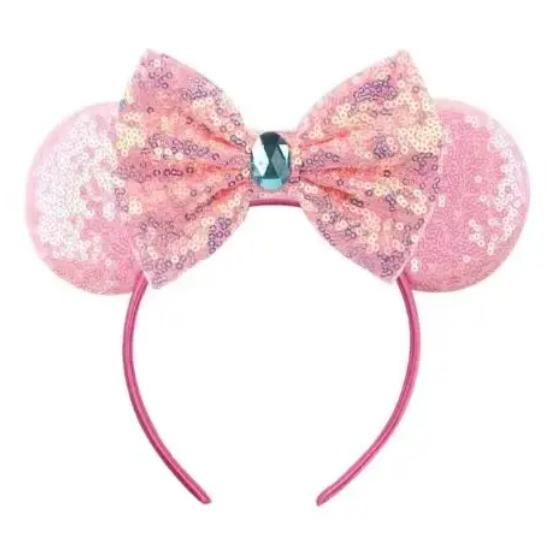Newest Mouse Ears Headband Kid Adult Festival Party Sequins HairBow Hairband Women Girl Hair Accessories Gift