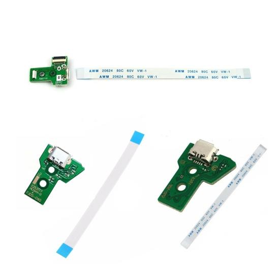 Charging Port Board Lightweight Precise 12Pin Flex Cable USB Charging Port Socket Board for Sony for PS4 JDS-030/JDS-040/JDS-055