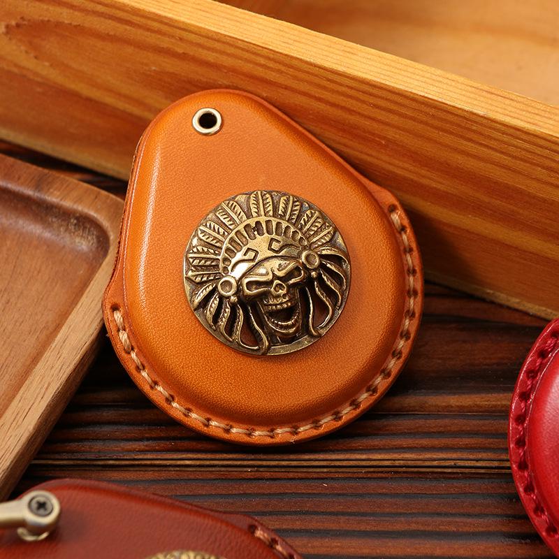 Harley Key Bag for 22 Models: X48 Induction Start Keychain, Key 114 Glider Motorcycle Copper Label Key Cover