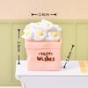 Miniature Potted Flower Mini Resin Artificial Bonsai Dollhouse Accessory Tiny Fairy Garden Ornaments for DIY Crafts