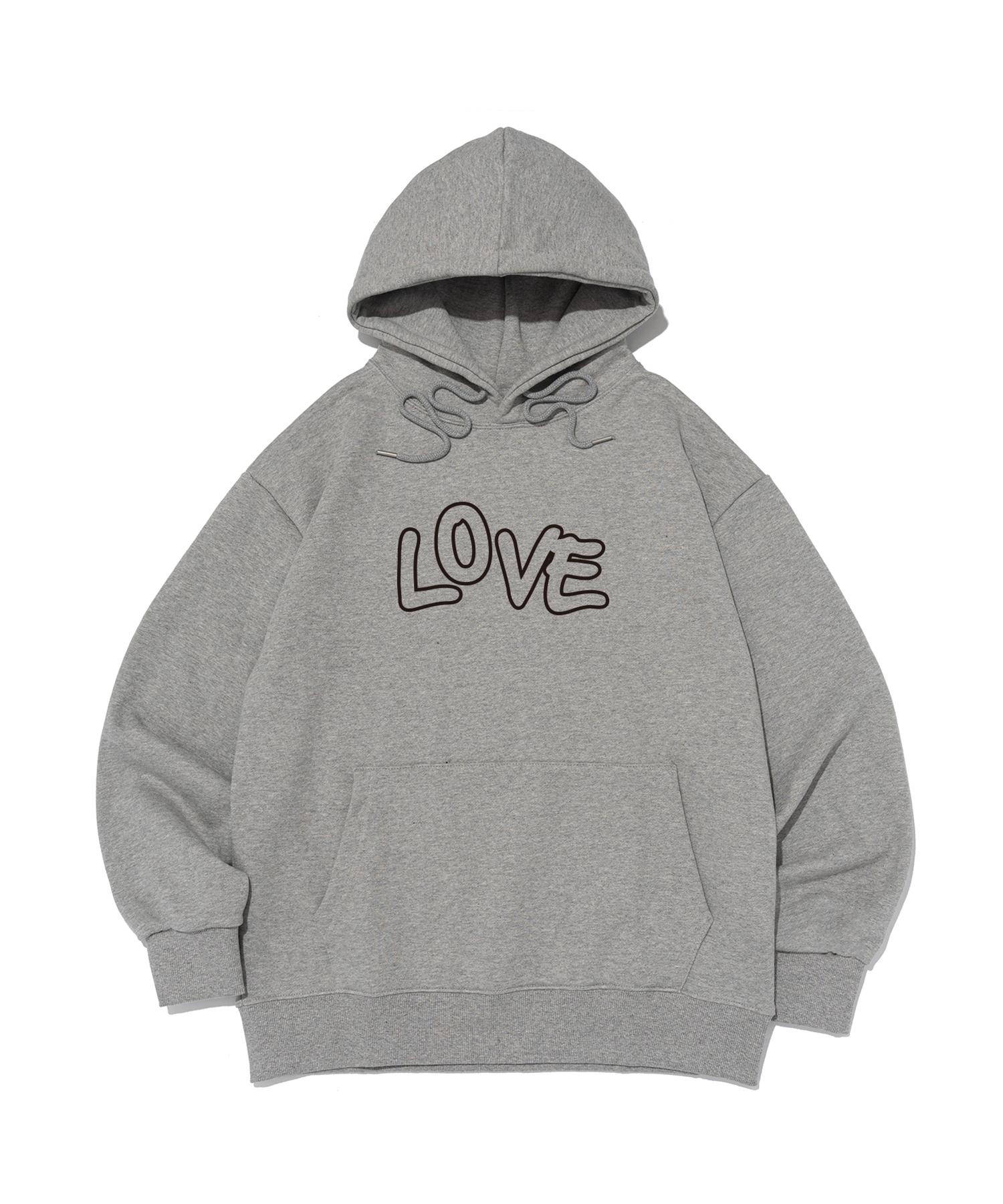 Толстовка с капюшоном Road Road Bold Love (меланж) Melange/M (No Brushed Fabric)