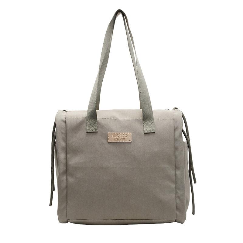 

Simple casual shoulder bag large capacity solid color lightweight going out bag versatile commuter handbag women one size fits all зелений