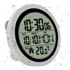 Large Digital Wall Clock with Date Day Temperature Battery Operated Bathroom Clock Shower Clock with Suction Cup Gift