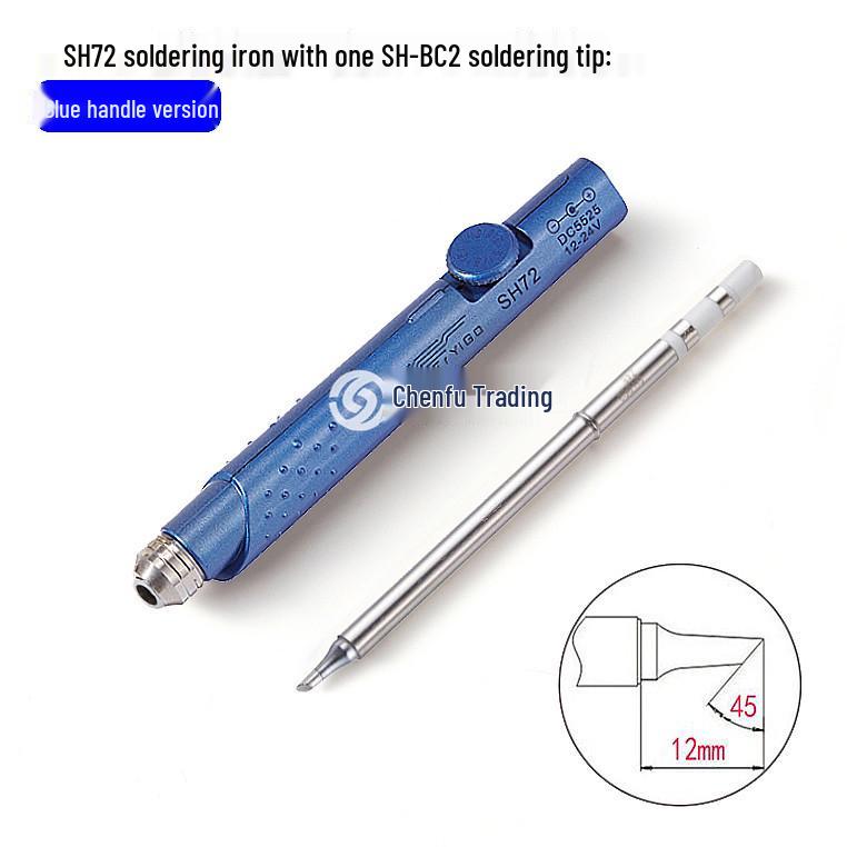 SH72 Mini Portable Soldering Iron 12V-24V, Non-slip Handle, 220-400℃ Temperature Control