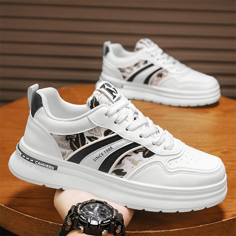 New Men's Classic Fashion Low Top Thick Sole Skateboarding Shoes Comfortable Soft Sole Basketball Sneakers