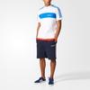 Adidas Originals Minoh Knitted Striped Slim Fit Letter Casual Shorts Men Shorts Legendary-Ink-Blue BR6884