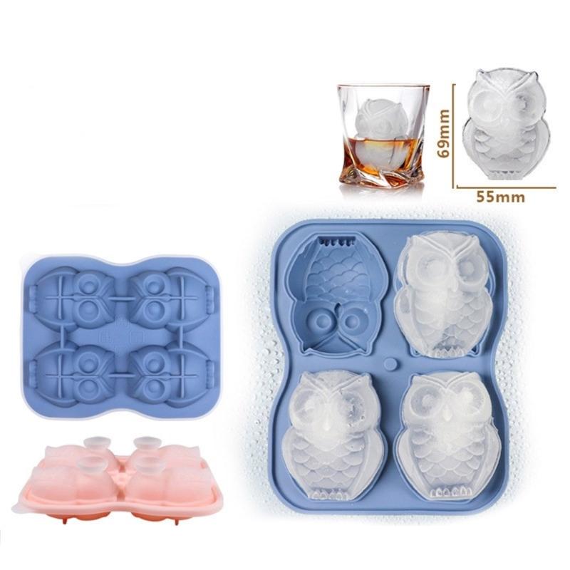 3D Eiswürfelformen, Große Eiswürfelschale Macht Niedliche Form Eis Sicheres Silikon Große Eiswürfel Machen Cocktails Saft Gefrierformen