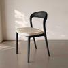 Italian Vintage-Style Minimalist Solid Wood Dining Chair for Home, Hotel, or Study Room.