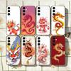 Cartoon D-Dragon Phone Case For Samsung Galaxy A73,A72,A71,A70,A53,A52,A51,Soft Silicone Black Cover