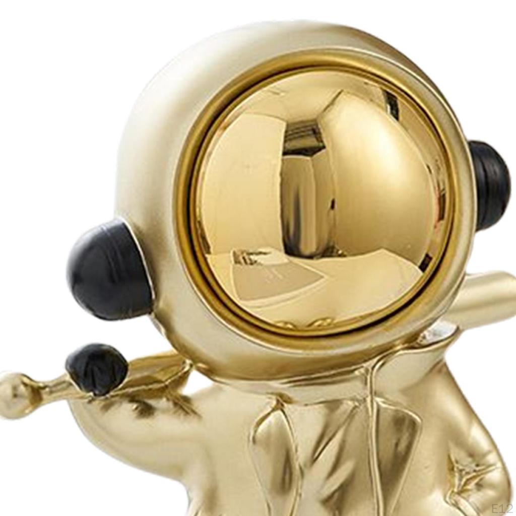 Kreative Astronauten-Statue Spaceman-Figuren Harzmaterial Kunsthandwerk für Zuhause Schreibtisch Veranda Büro