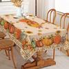 Thanksgiving Fall Pumpkin Rectangle Tablecloth Table Decor Autumn Sunflower Waterproof Table Cloths for Thanksgiving Decorations