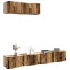 VidaXL Wall-mounted TV Cabinets 3 Pcs Old Wood 100x30x30 Cm Engineered Wood 3329007
