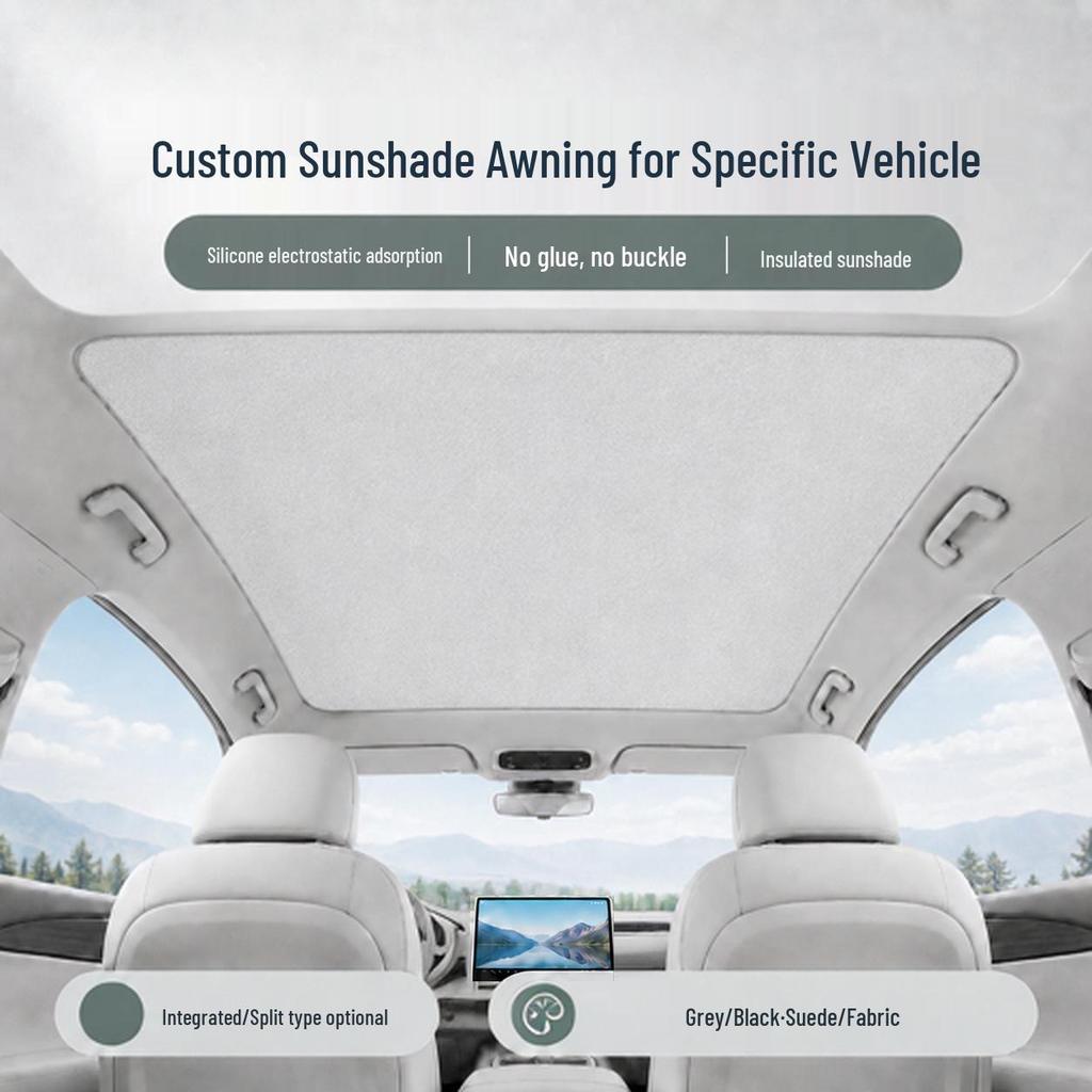 Silicone Sunshade for Nio ES8/EC6/EC7/ET5/ET5T - Panoramic Sunroof Heat Insulator
